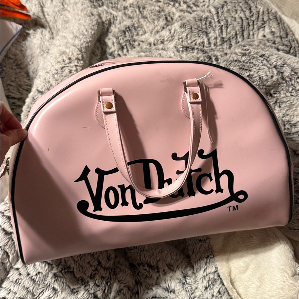 Von Dutch Light Pink travel Bag